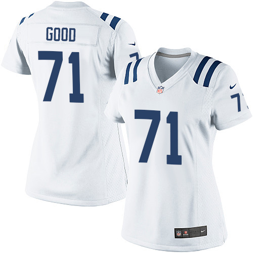 Women's Elite Denzelle Good Nike Jersey White Road - #71 NFL Indianapolis Colts